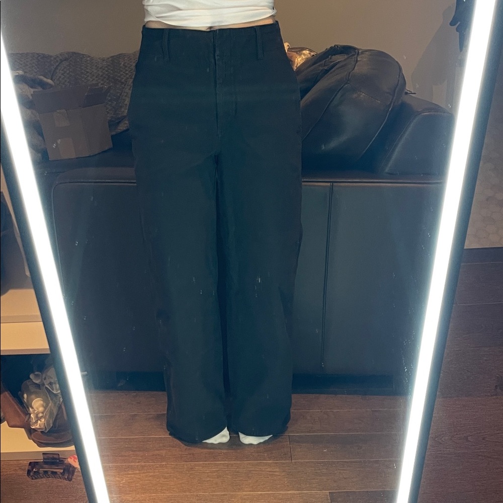 Aritzia Black Wide Leg Pants
